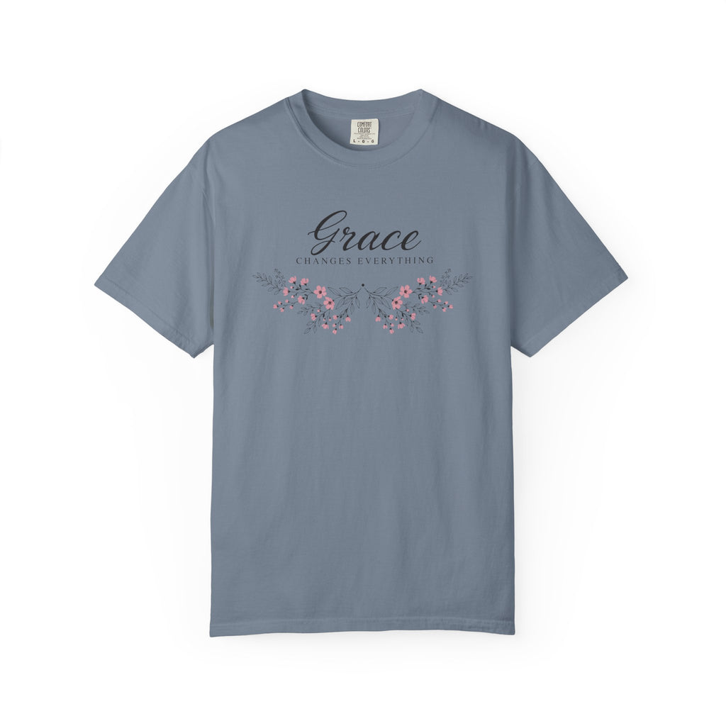 Grace Changes Everything Pink Floral T-Shirt