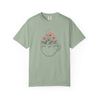 Floral Tea Cup Grace Upon Grace T-Shirt