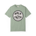 Walk By Faith Badge 2 Corinthians 5:7 T-Shirt