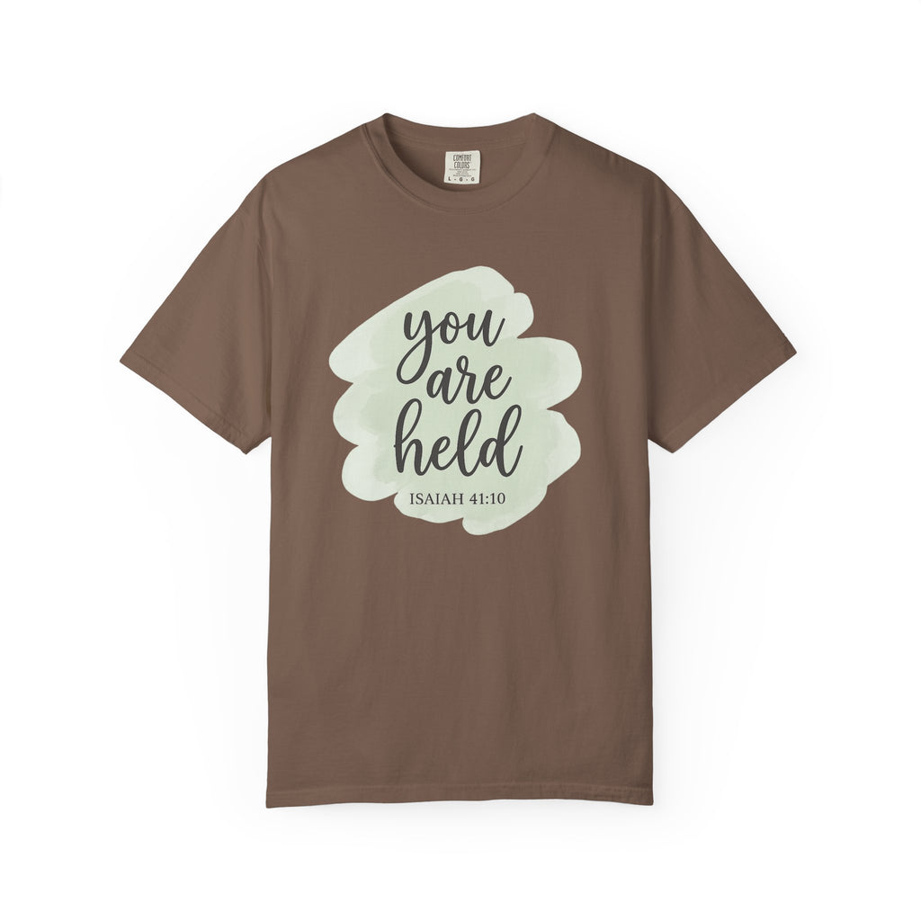 You Are Held Watercolor Isaiah 41:10 T-Shirt
