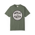 Walk By Faith Badge 2 Corinthians 5:7 T-Shirt