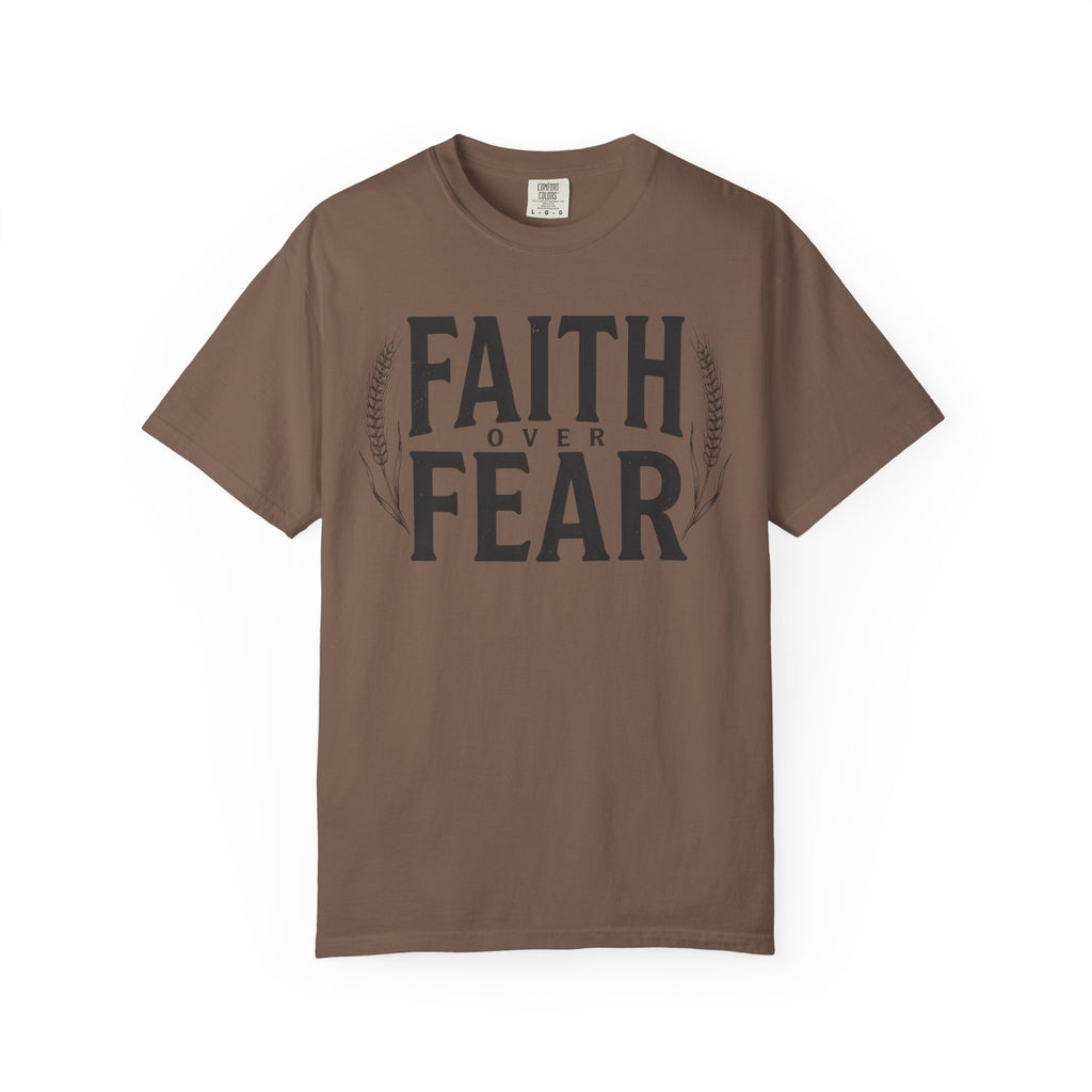Faith Over Fear Bold Wheat T-Shirt