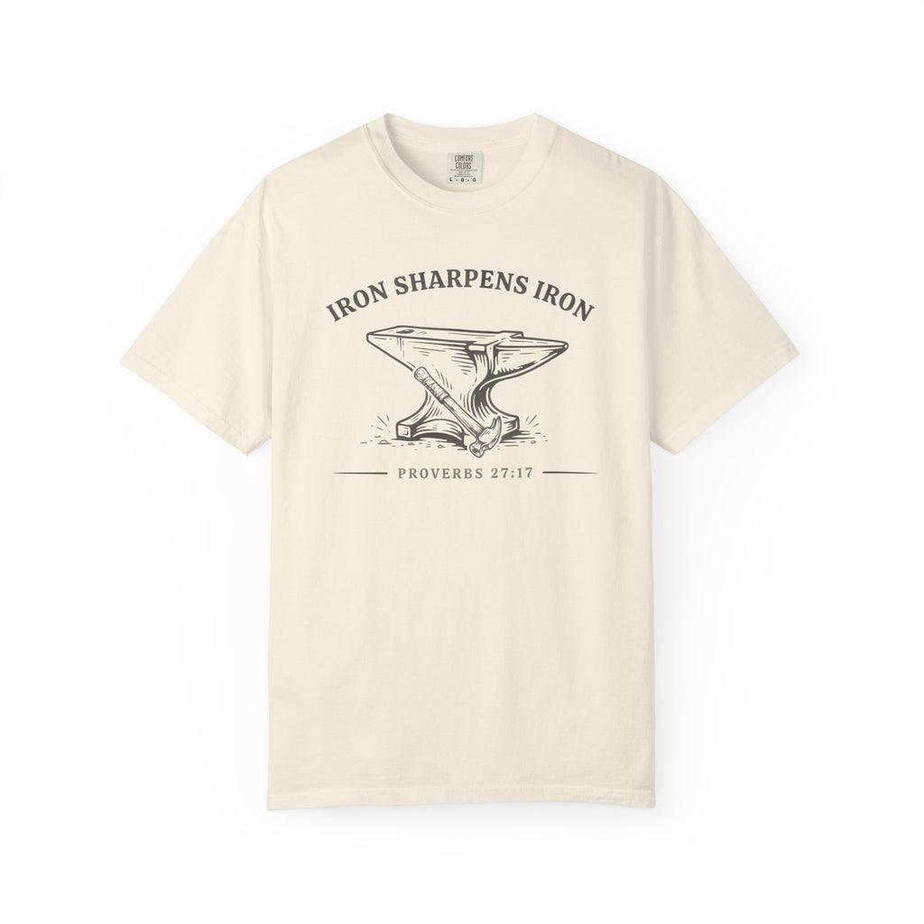 Iron Sharpens Iron Anvil Proverbs 27:17 T-Shirt