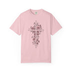Pink Floral Cross T-Shirt
