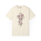 Pink Floral Cross T-Shirt