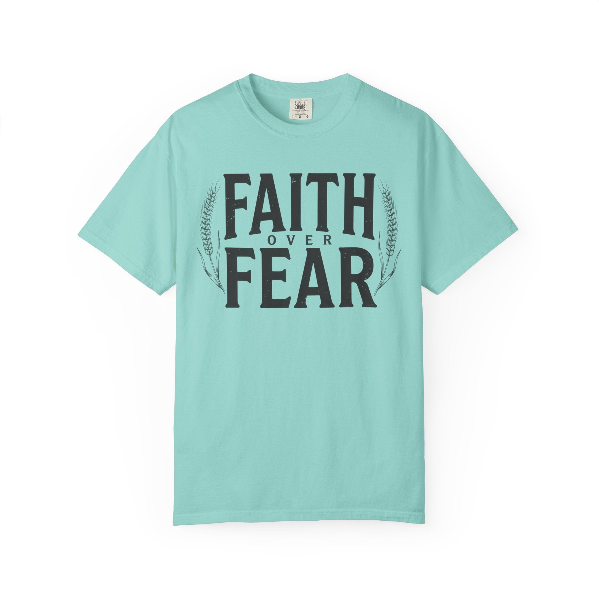 Faith Over Fear Bold Wheat T-Shirt
