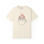 Floral Tea Cup Grace Upon Grace T-Shirt