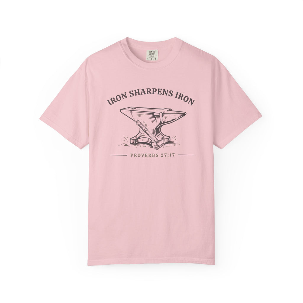 Iron Sharpens Iron Anvil Proverbs 27:17 T-Shirt