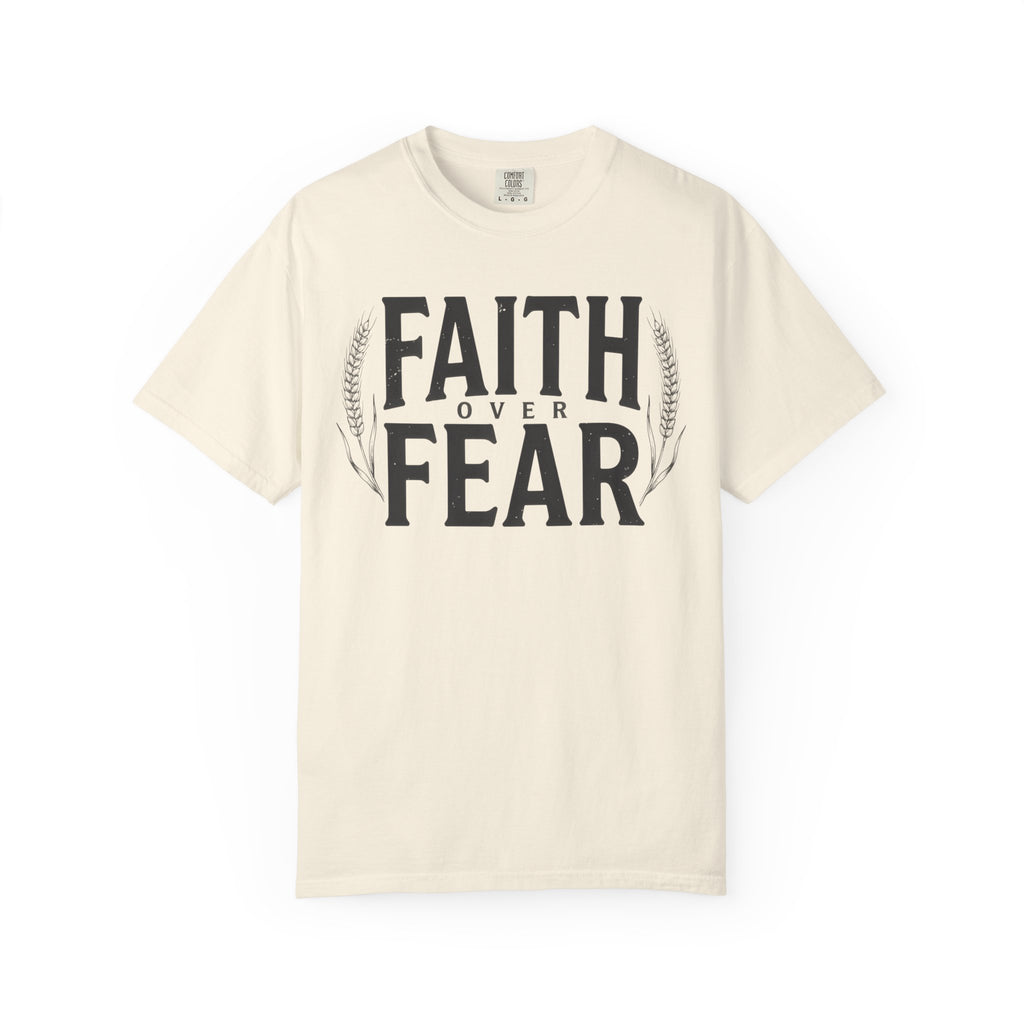 Faith Over Fear Bold Wheat T-Shirt