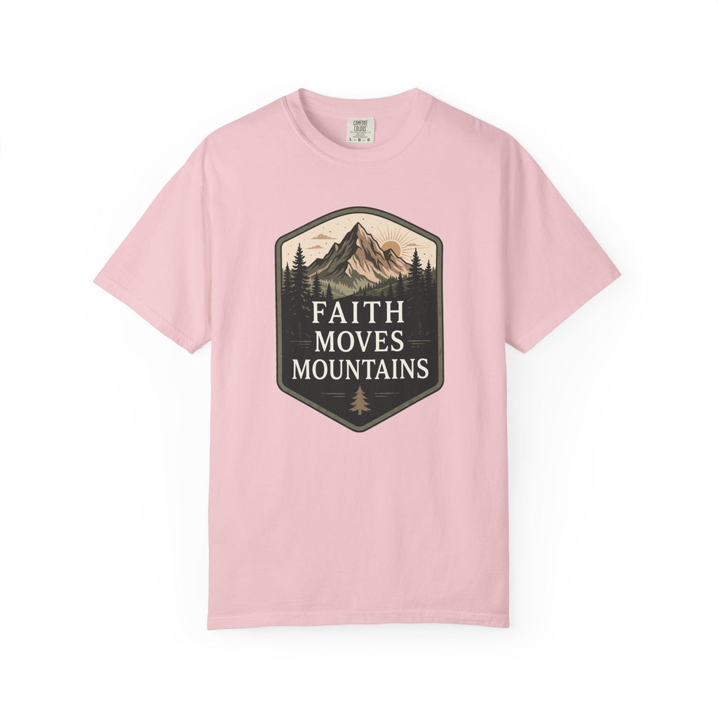 Faith Moves Mountains Badge T-Shirt