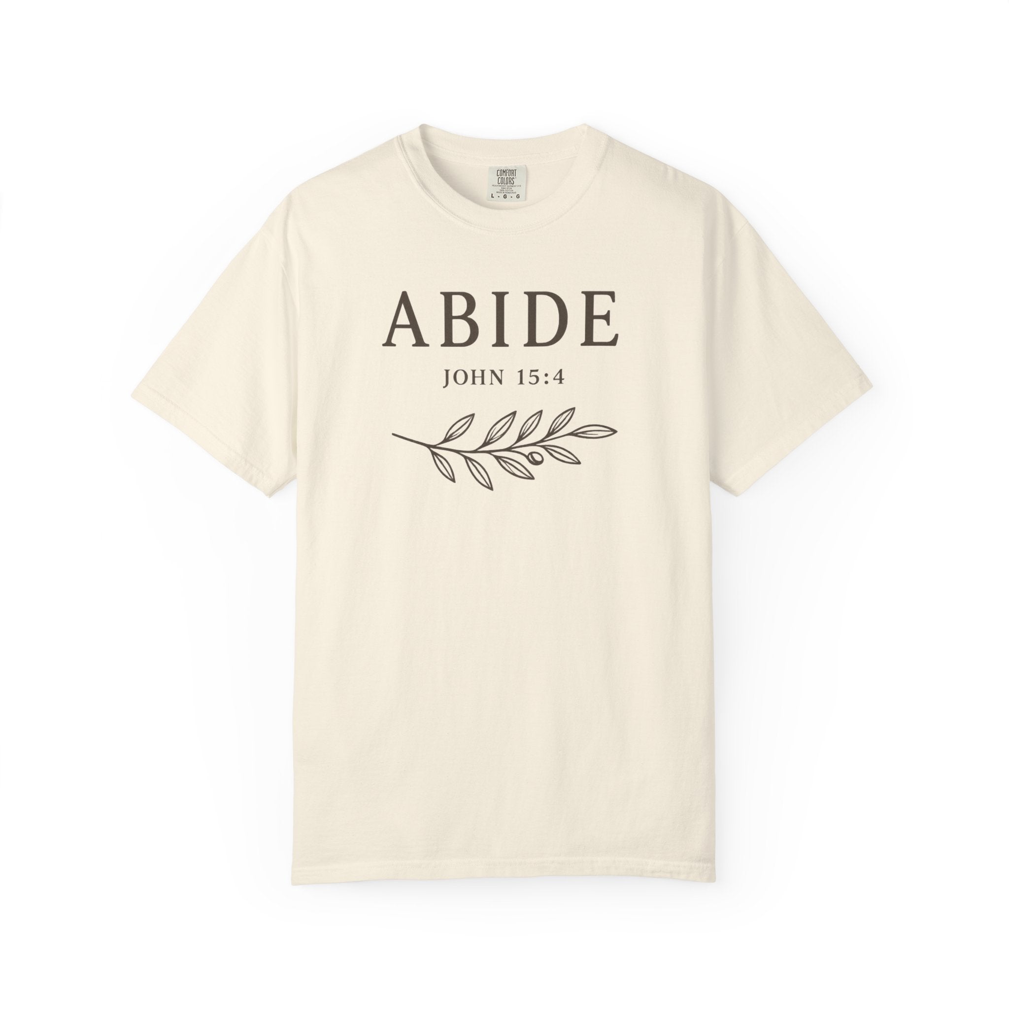 Abide John 15:4 Olive Branch T-Shirt