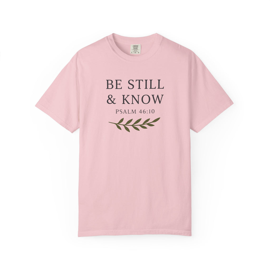 Be Still & Know Olive Branch Psalm 46:10 T-Shirt