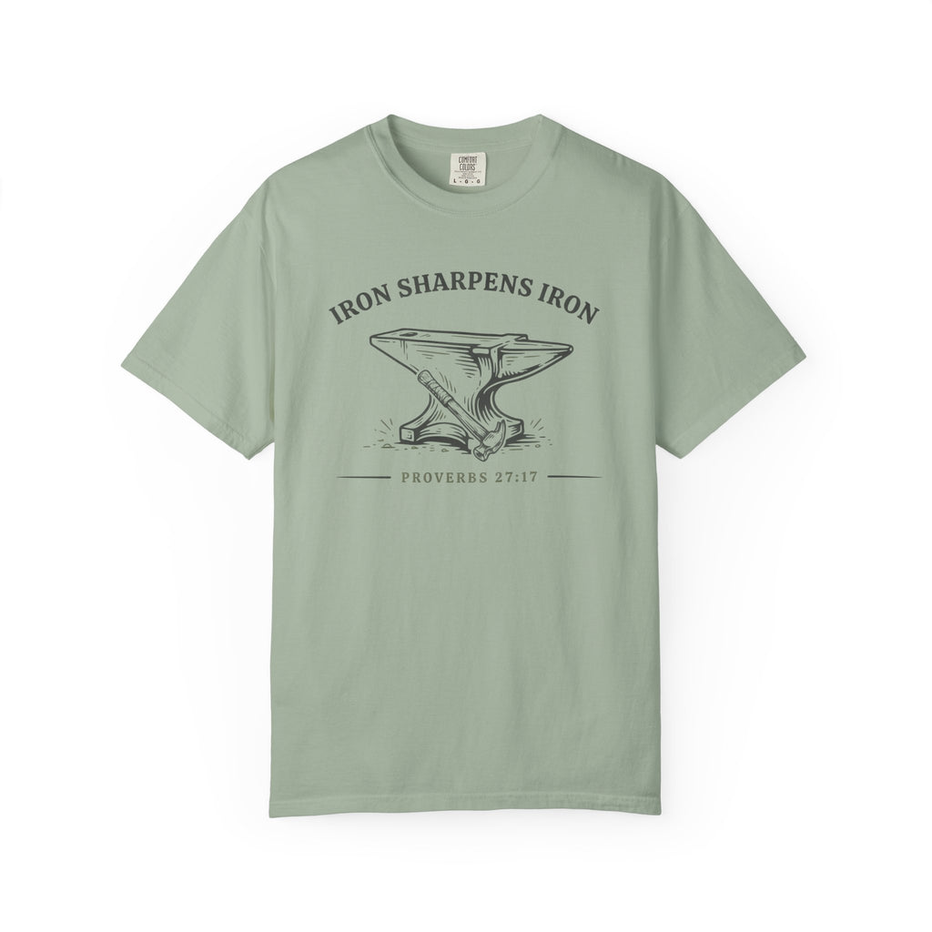 Iron Sharpens Iron Anvil Proverbs 27:17 T-Shirt