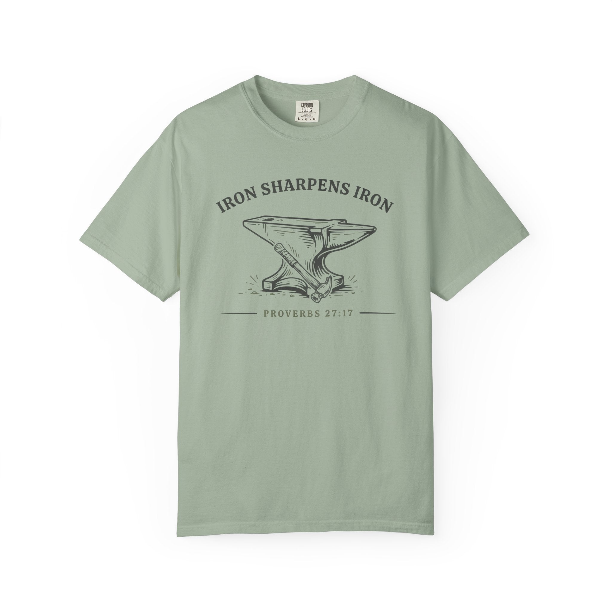 Iron Sharpens Iron Anvil Proverbs 27:17 T-Shirt