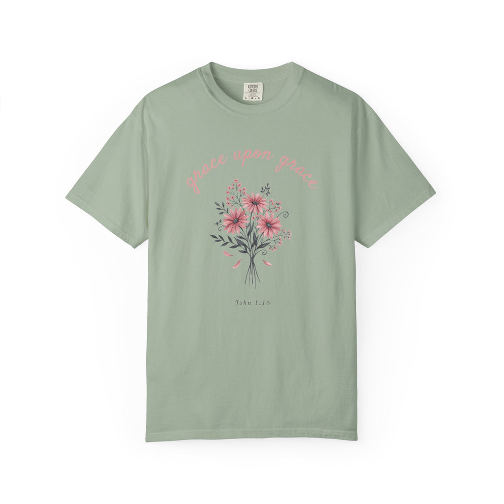 Grace Upon Grace Bouquet John 1:16 T-Shirt