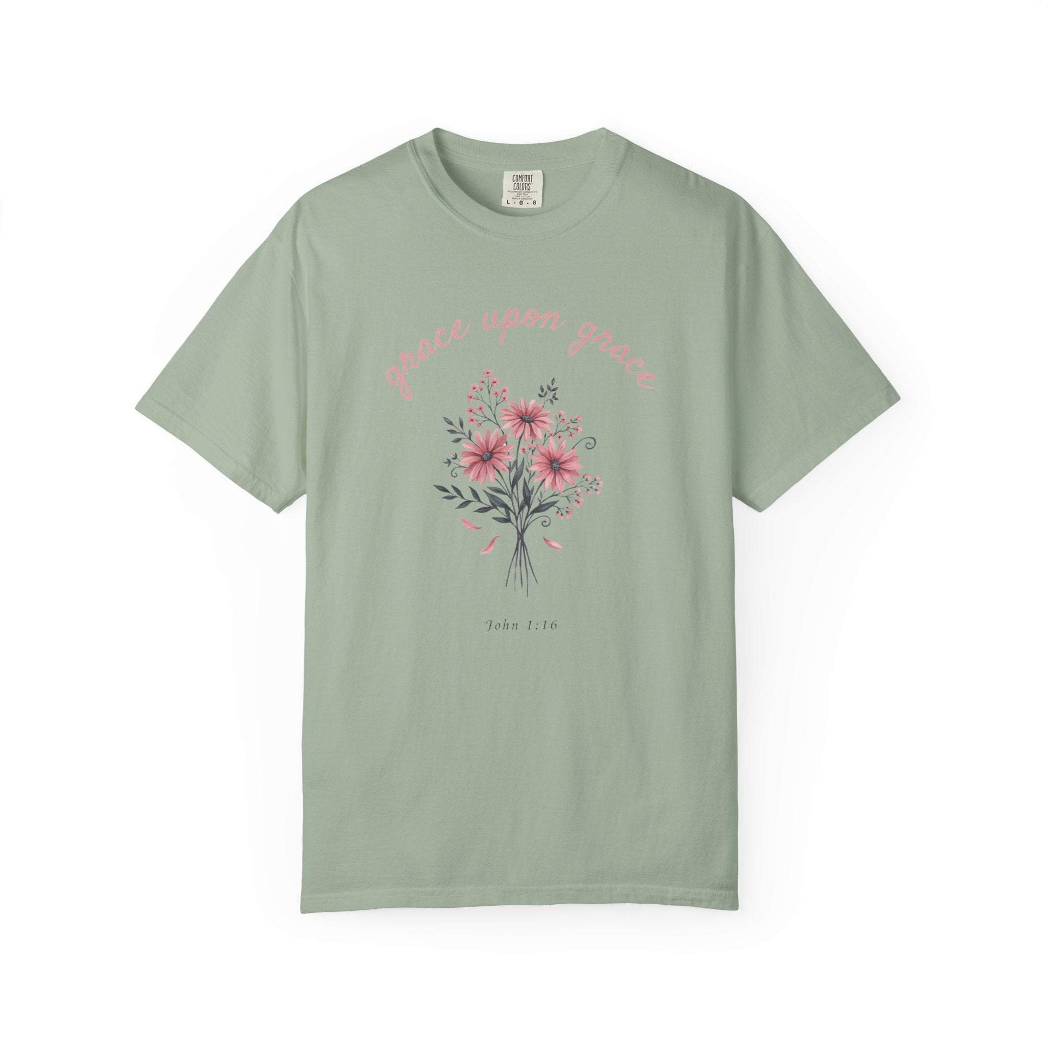 Grace Upon Grace Bouquet John 1:16 T-Shirt