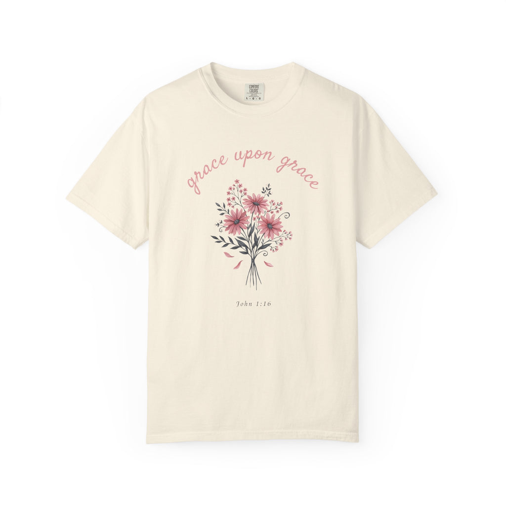 Grace Upon Grace Bouquet John 1:16 T-Shirt