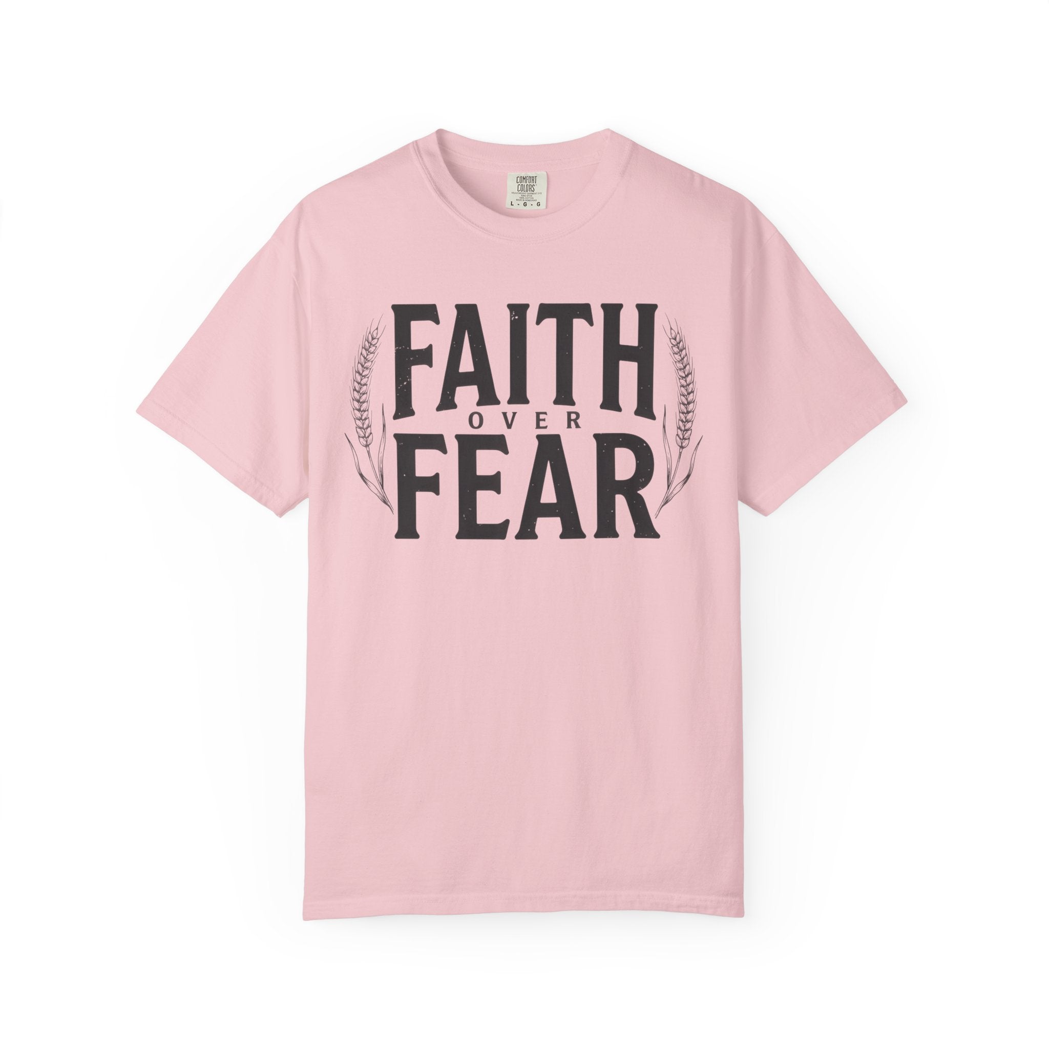 Faith Over Fear Bold Wheat T-Shirt