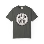 Walk By Faith Badge 2 Corinthians 5:7 T-Shirt