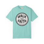 Walk By Faith Badge 2 Corinthians 5:7 T-Shirt