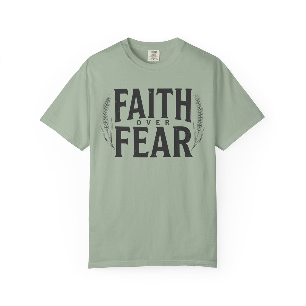 Faith Over Fear Bold Wheat T-Shirt