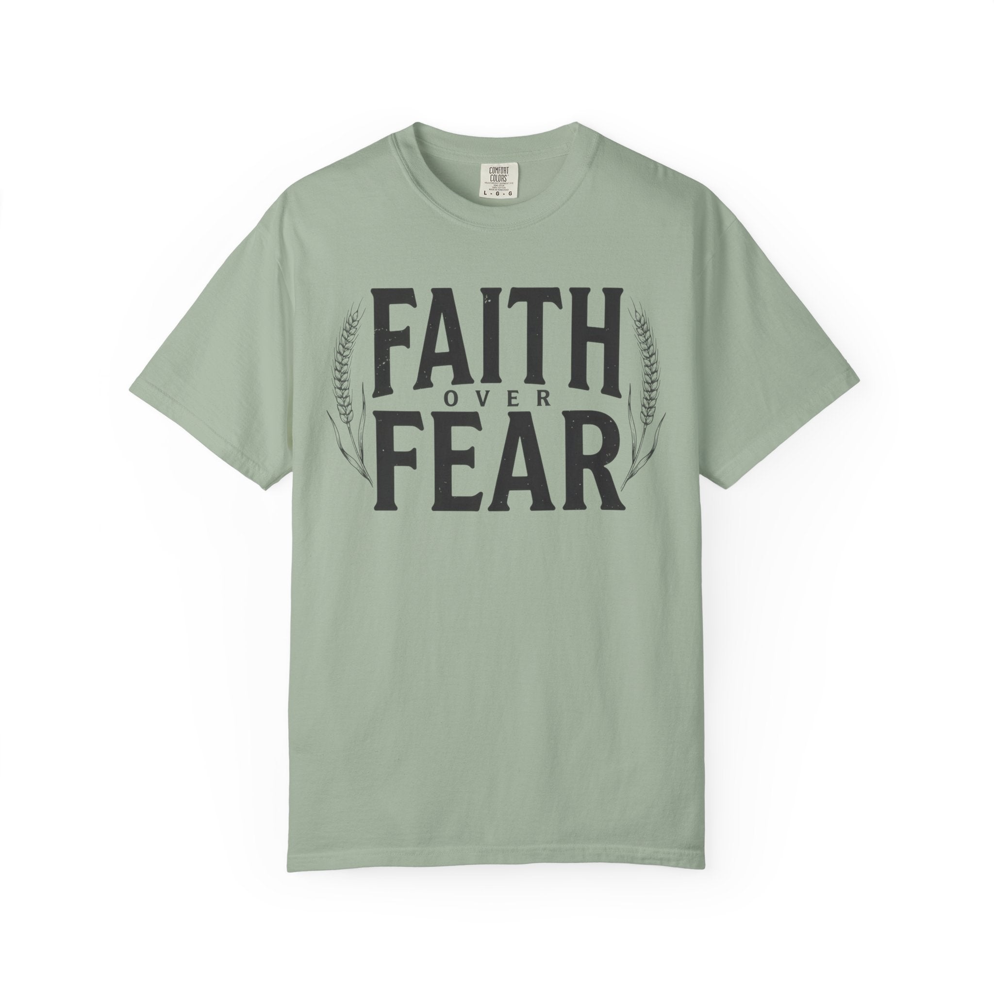 Faith Over Fear Bold Wheat T-Shirt