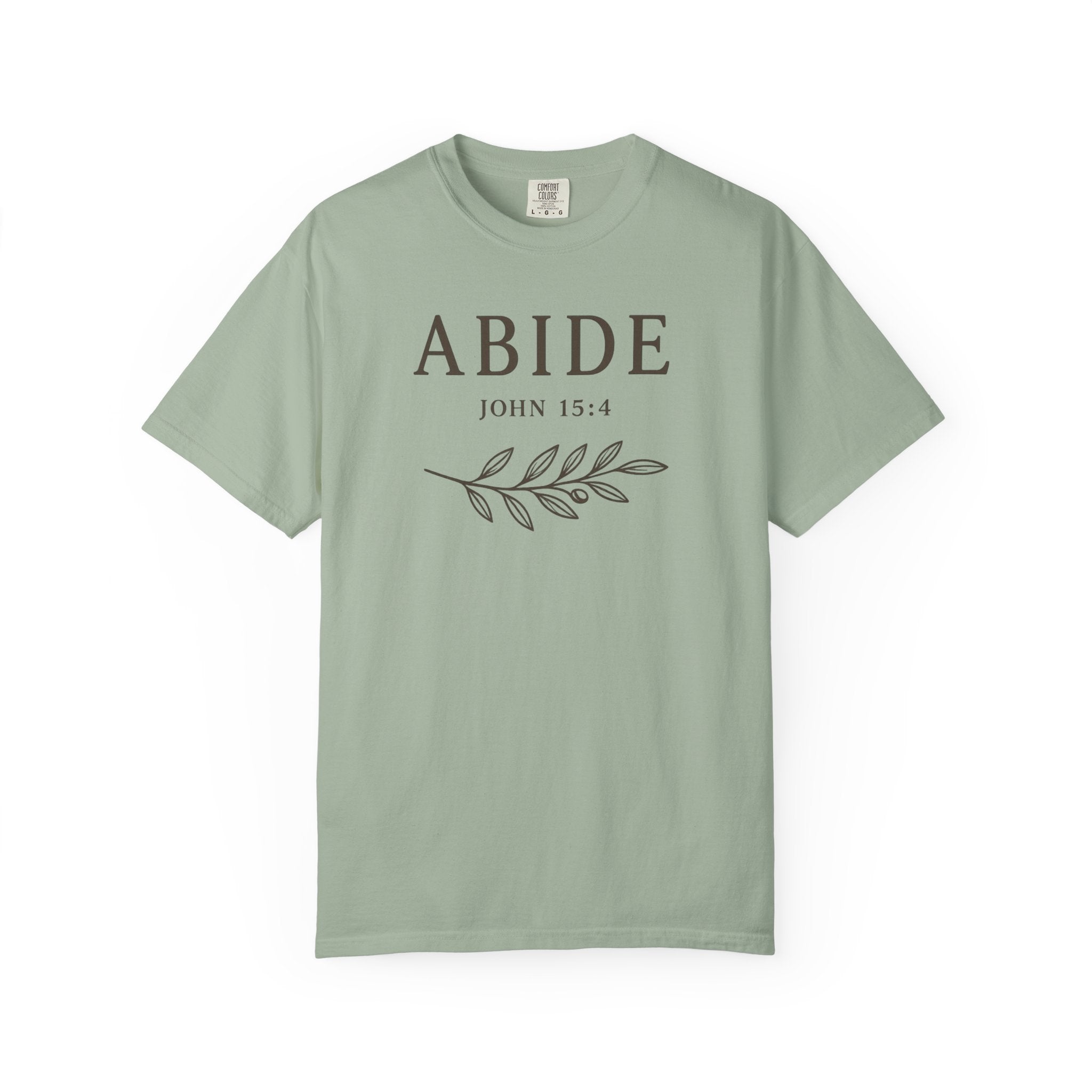 Abide John 15:4 Olive Branch T-Shirt