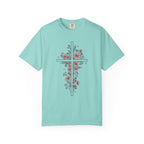 Pink Floral Cross T-Shirt