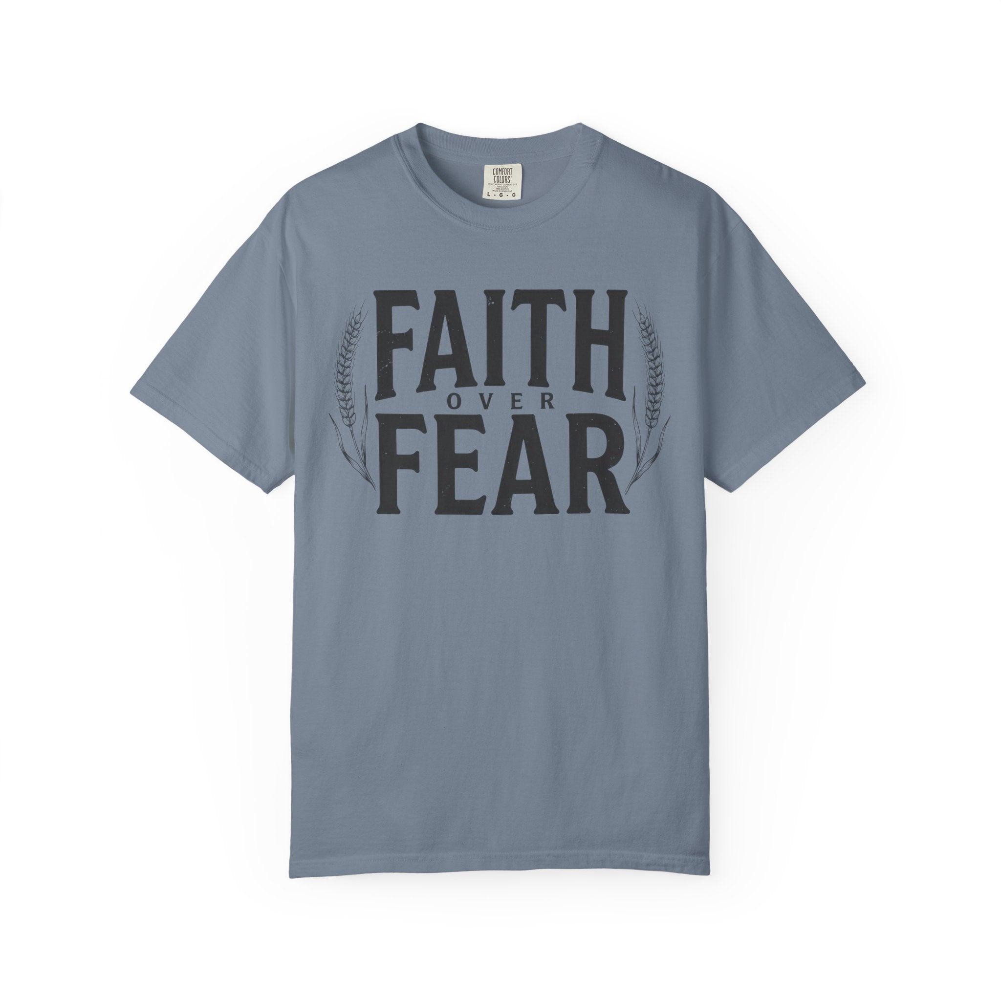 Faith Over Fear Bold Wheat T-Shirt