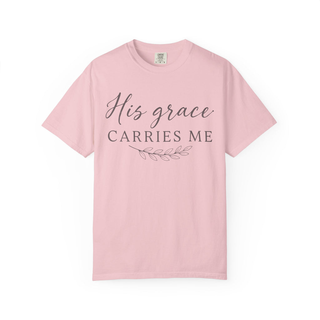 His Grace Carries Me Olive Branch T-Shirt