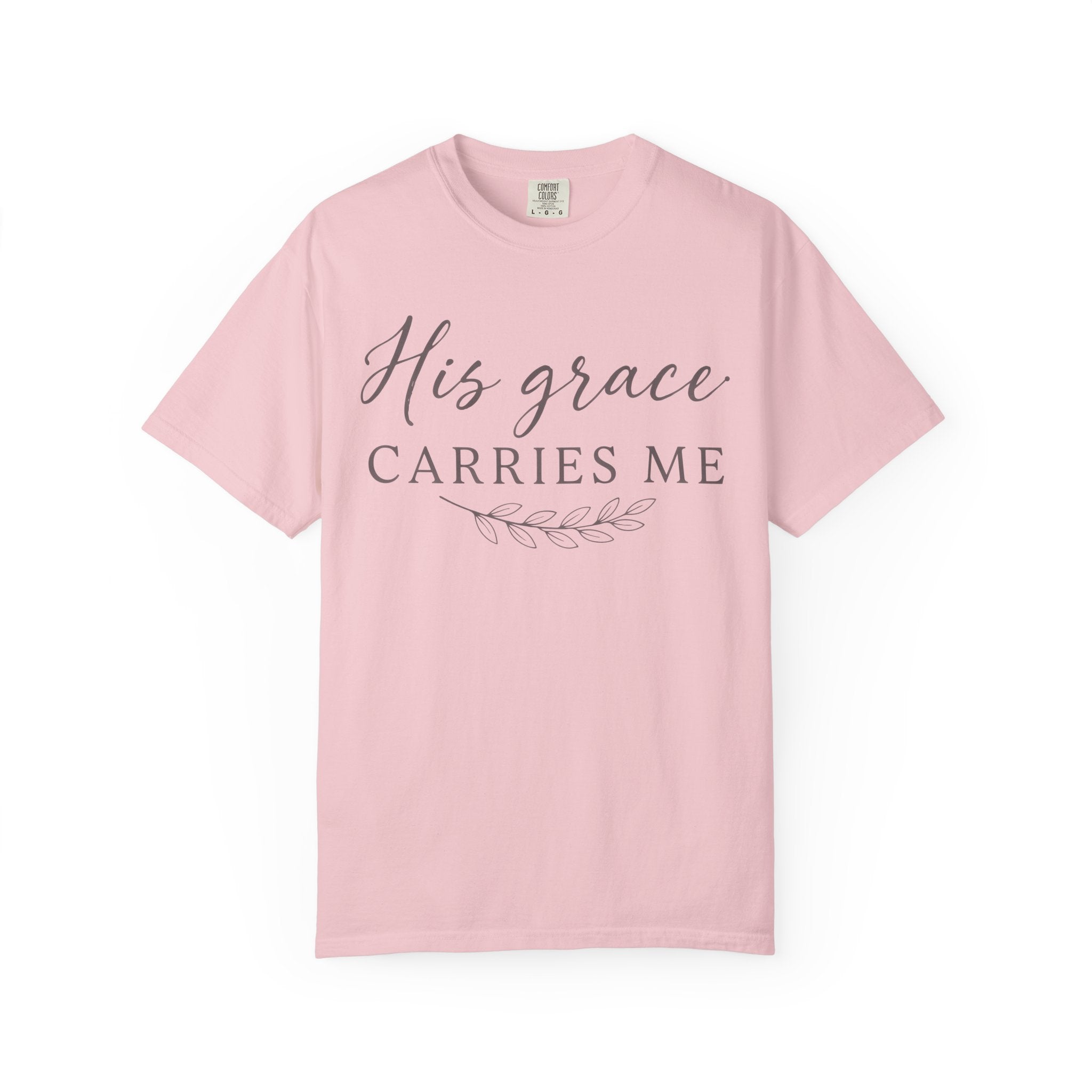 His Grace Carries Me Olive Branch T-Shirt
