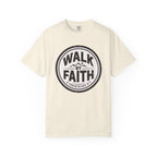 Walk By Faith Badge 2 Corinthians 5:7 T-Shirt