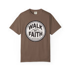 Walk By Faith Badge 2 Corinthians 5:7 T-Shirt