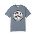 Walk By Faith Badge 2 Corinthians 5:7 T-Shirt