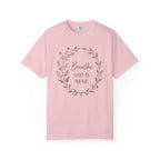 Breathe God Is Near Wreath T-Shirt
