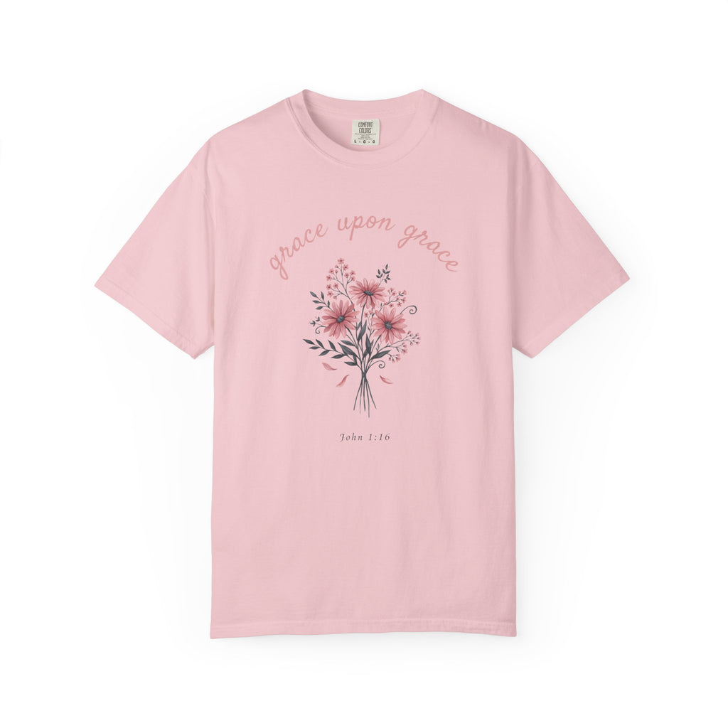 Grace Upon Grace Bouquet John 1:16 T-Shirt