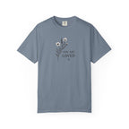 You Are Loved Black and White Floral Sprig T-shirt